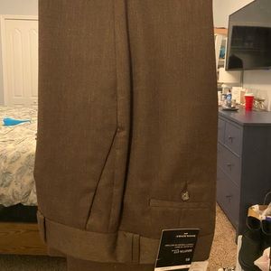 Brown suit pants